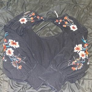 Free people balloon sleeve top